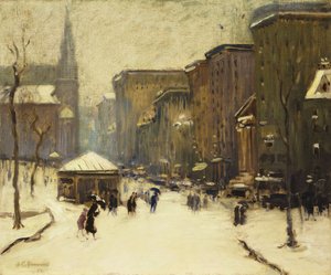 Église de Park Street sous la neige