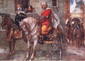 Don John est arrivé à Luxembourg, et enlevant son déguisement, se révéla, illustration de Romance of History: The Netherlands, années 1920