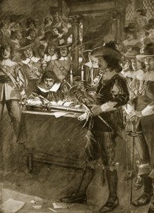 Strafford remettant son épée à la Chambre des Communes, illustration de 