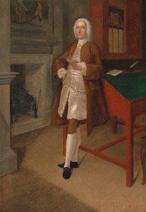 Un homme inconnu dans une bibliothèque