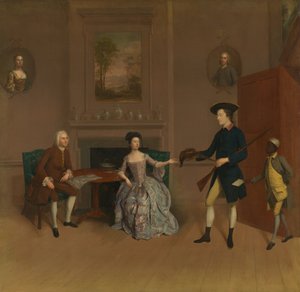 John Orde, sa femme Anne, son fils aîné William, et un serviteur