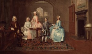 John Thomlinson et sa famille, 1745