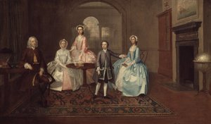 John Thomlinson et sa famille, 1745
