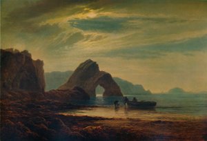 Gilters Point, Tenby, au clair de lune, 1872-1874 - Arthur Gilbert
