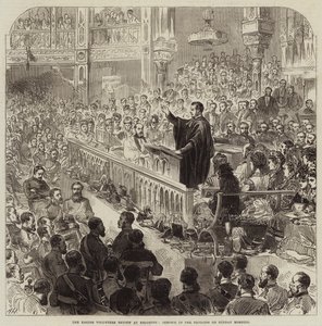 La Revue des volontaires de Pâques à Brighton, service dans le pavillon le dimanche matin - Arthur Hopkins