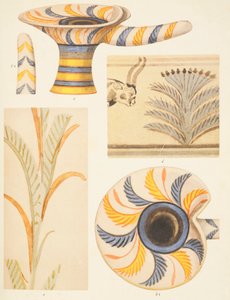 (détail) des décorations en poterie de Knossos