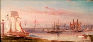 Earl Grey Dock, avec le navire 