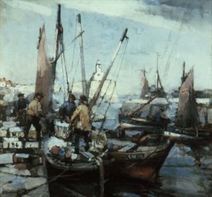 Scène de port - Arthur MacDonald