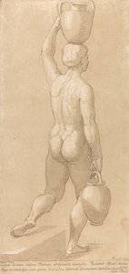 Sans titre : Homme portant des récipients - Arthur Pond