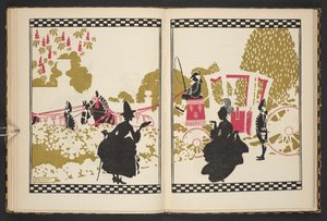 Cendrillon allant au bal, illustration de Cendrillon, racontée par C.S. Evans et illustrée par Arthur Rackham