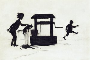 Ding Dong Bell, illustration de Mother Goose: The Old Nursery Rhymes, publié en 1913 - Arthur Rackham