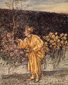 Chaque fleur changée en or, illustration de 