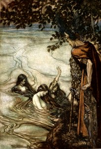 Illustration de Siegfried et le Crépuscule des dieux - Arthur Rackham