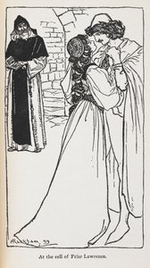 Illustration des amants maudits dans Roméo et Juliette - Arthur Rackham