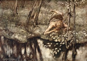 Siegfried se voit dans le ruisseau, 1924