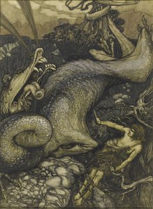 Sigurd le Tueur de Dragon, 1901 - Arthur Rackham