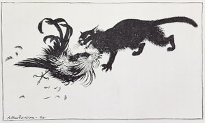 Le Chat et le Coq, illustration de 