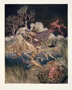 Le Cauchemar, avec ses neuf plis entiers ?, de La Légende de Sleepy Hollow par Washington Irving, pub. 1928