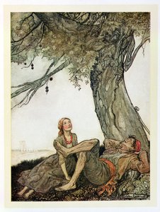 Les voyageurs et le platane, illustration de 