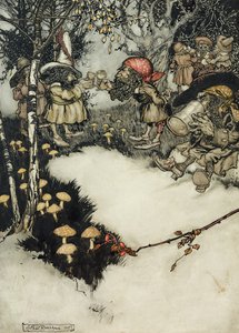 Ils buvaient leur liqueur en silence profond, 1905 - Arthur Rackham