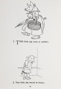 Ce petit cochon est allé au marché - comptine - Arthur Rackham