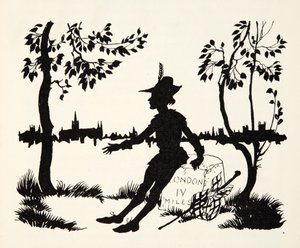 Tourne encore Whittington, trois fois maire de Londres, de The Arthur Rackham Fairy Book, pub. 1933 - Arthur Rackham