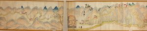 16 000. fourni. Orienté avec le nord à droite. Relief montré picturalement. Couvre la rivière Wei dans Baoji Xian, Shanxi Sheng jusqu
