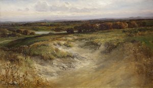 Paysage; anciennement utilisé comme fond dans une vitrine d