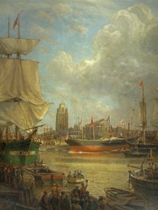 Le lancement du Great Western en 1837 - Arthur Wilde Parsons