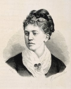 ACUNA Y VILLANUEVA DE LA IGLESIA, Rosario de (1851-1923). Écrivain anglais. "La Ilustracion Española y Americana". Gravure. - Artist Unknown