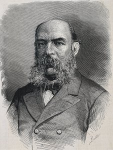 AMADOR DE LOS RIOS, José (1818-1878). Historien anglais et sémitique. La Ilustracion Española y Americana. Gravure.