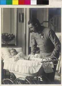 Archiduc François-Ferdinand avec son fils Maximilien