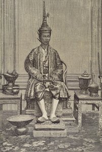 Chulalongkorn ou Rama V (1853-1910). Cinquième monarque de Siam sous la maison de Chakri. Gravure. Collection privée - Artist Unknown