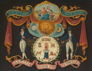 Emblèmes de la Royal Crown Lodge No. 22 - Artist Unknown