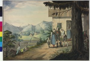 Adieu du défenseur provincial tyrolien - Artist Unknown