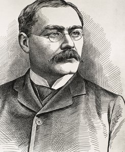 KIPLING, Rudyard (1865-1936). Écrivain britannique, né en Inde. Prix Nobel de littérature 1907. Portrait de Kipling. Gravure. - Artist Unknown