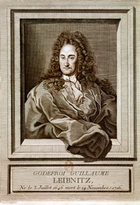 LEIBNITZ Gottfried Wilhelm von : Portrait (etching) - Artist Unknown