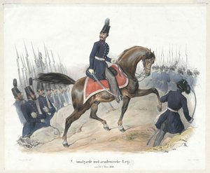 Garde nationale et légion collégiale le 26 mai 1848 - Artist Unknown