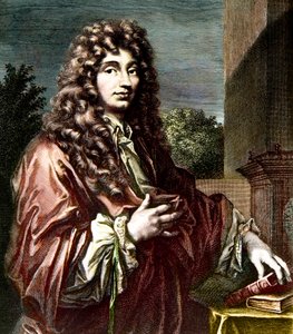 Portrait de CHRISTIAN HUYGENS (1629-1695) - Mathématicien, physicien et astronome néerlandais - Gravure en couleurs - Portrait de Christiaan Huygens - Physicien et mathématicien néerlandais (1629-1695).