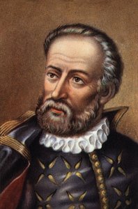 Portrait de Fernand de Magellan Navigateur portugais (chromo) - Artist Unknown