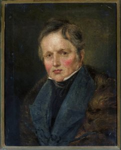 Portrait du poète Ivan Andrei Evitch Krylov (1769-1844) (huile sur toile) - Artist Unknown