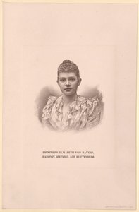 Princesse de Bavière Elisabeth (impression) - Artist Unknown