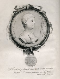 SALLUSTE (86-35 av. J.-C.). Historien romain. Gravure.