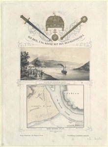 La sainte couronne hongroise avec les insignes impériaux