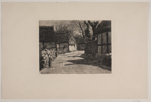 Une rue de village - Arvid Aae