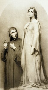 Dante et Béatrice - Ary (after) Scheffer