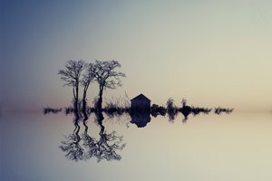 Reflet serein sur l