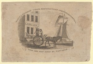 Fancy & Windsor Chair Manufactory, Vente en gros et au détail, Thomas Ash, No. 33 John Street, New York - Asher Brown Durand