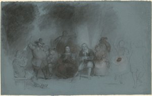 Étude pour "Danse sur la batterie en présence de Peter Stuyvesant" - Asher Brown Durand