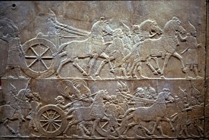 Assurbanipal à la bataille de Til-Tuba, 650-620 av. J.-C.